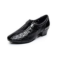 non customizable mens dance shoes leather latin heels low heel indoor