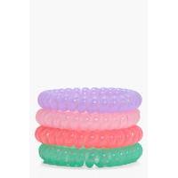 no snag hair bands pastels 4pk pink