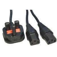 Novatech Double Ended IEC Power Cable - 2m - Y POWER