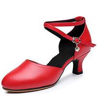 non customizable womens dance shoes sandals latin leather chunky heel  ...