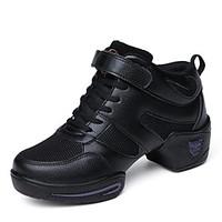 non customizable womens dance shoes leatherette jazz sneakers flat hee ...