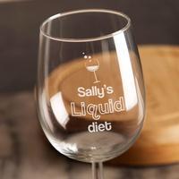 novelty liquid diet wine glass