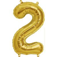 Northstar 16 Inch Number Balloon 2 Gold