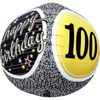 Northstar 17 Inch 3d Cube Foil Balloon - Birthday 100