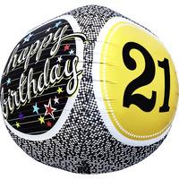 Northstar 17 Inch 3d Cube Foil Balloon - Birthday 21