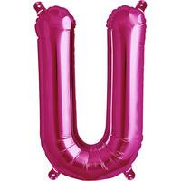 Northstar 16 Inch Letter Balloon U Magenta