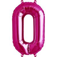 Northstar 16 Inch Number Balloon 0 Magenta