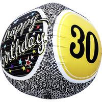 northstar 17 inch 3d cube foil balloon birthday 30