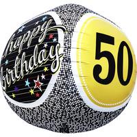 Northstar 17 Inch 3d Cube Foil Balloon - Birthday 50