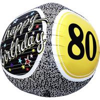 Northstar 17 Inch 3d Cube Foil Balloon - Birthday 80