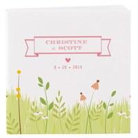 Notepad Favour with Personalised Homespun Charm Cover