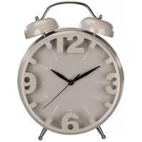 nostalgia table clock jumbo silent taupe