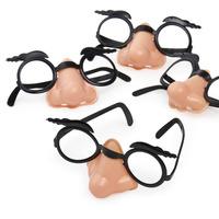 Noses and Glasses Party Favours 4pk
