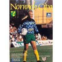 Norwich City v Sheffield Wednesday - Premier League - 19th Sept 1992