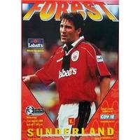 Notts Forest v Sunderland - Premier League - 21st Aug 1996