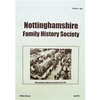 nottinghamshire family history society vol 13 no 6 april 2011