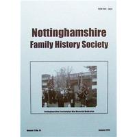 nottinghamshire family history society vol 13 no 1 january 2010