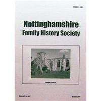 nottinghamshire family history society vol 13 no 4 october 2010