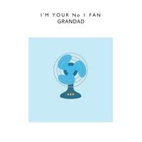 No 1 Fan Grandad | Personalised Card
