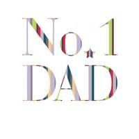 no 1 dad | fathers day card