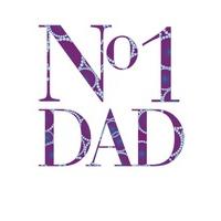 no 1 dad fathers day card