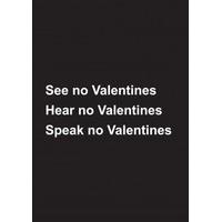 No Valentines | Valentine\'s Day card