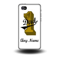 No1 Dad White- Personalised Phone Cases