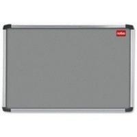 nobo Professional Noticeboard Felt Aluminium Frame 900x600mm Grey