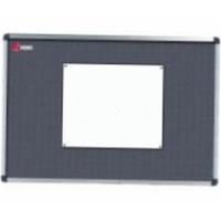 nobo Elipse Felt Noticeboard 900x1200 - Grey