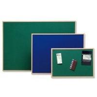 nobo Classic Light Oak Noticeboard 900x600mm Blue