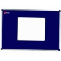 nobo Elipse Felt Noticeboard 600x900mm Blue