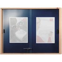 nobo Slimline Display Board Blue