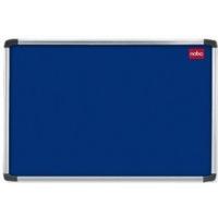 nobo Professional Noticeboard Felt Aluminium Frame 1800x1200mm Blue