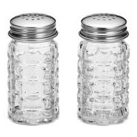 Nostalgia Glass Salt & Pepper Shakers (Case of 24)