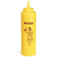 Nostalgia Mustard Squeeze Dispenser 12oz (Pack of 12)