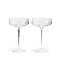 Nouveau 2 Pack Champagne Saucer