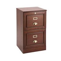 No Tools 2-drawer Filing Cabinet, Mahogany, Mahogany