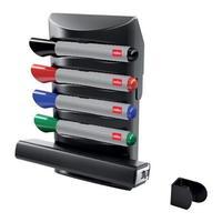 Nobo Prestige Accessories Caddy (4 Dry Erase Marker Pens and Small Eraser Pad)