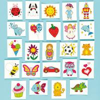 novelty tattoos box of 144