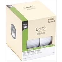 Non-Roll Elastic 1-1/2X10 Yards-White 231542