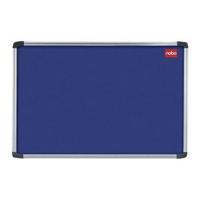 Nobo EuroPlus 600x900mm Felt Noticeboard Blue with Wall Fixing Kit and
