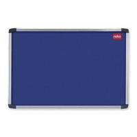 Nobo EuroPlus 1200x900mm Felt Noticeboard Blue with Wall Fixing Kit