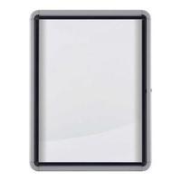 nobo external glazed magnetic case with aluminium trim fits 6 x a4