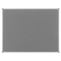 nobo classic noticeboard felt with aluminium frame w1800xh1200mm grey