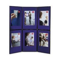 Nobo Showboard 6 Panels BlueGrey 1900043