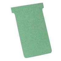 nobo a110 t card size 4 green 1 x pack of 100 t cards 32938924