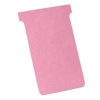 Nobo T-Cards Size 4 Light Pink - 1 x Pack of 100 T-Cards 2004008