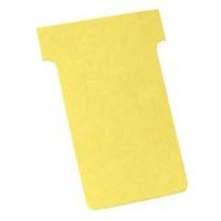 Nobo T-Cards Size 2 Yellow - 1 x Pack of 100 T-Cards 2002004