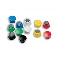 Nobo 18mm Magnetic Drawing Pins Assorted Colours Pack of 12 1901102