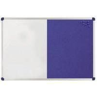 Nobo Classic Combination Board Magnetic Drywipe and Felt Blue 1902258
